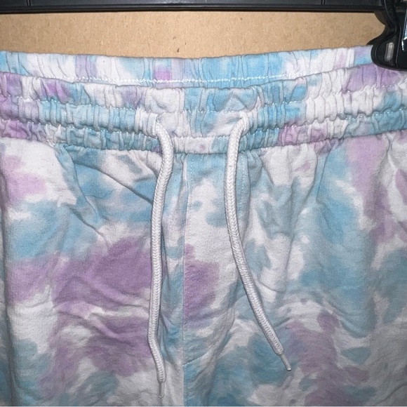 Purple/Blue Tie Dye Mens Shorts - Picture 4 of 6